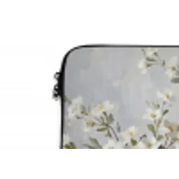 Vazen - Bloemen - Oranje laptophoes neopreen klein -detail
