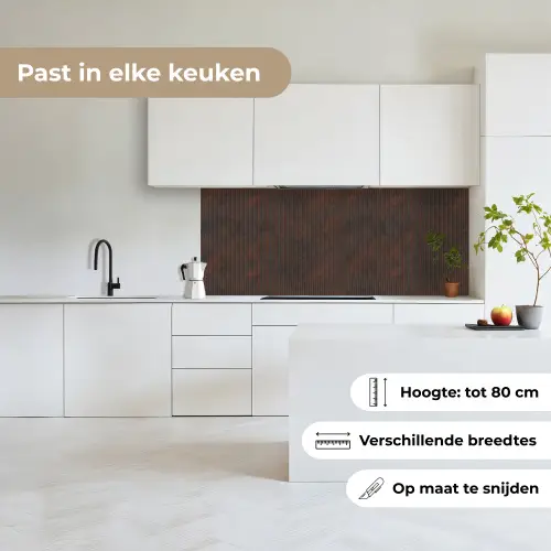 Strepen - Roest - Donker keuken achterwand 2 middel 871 -sfeer4_NL