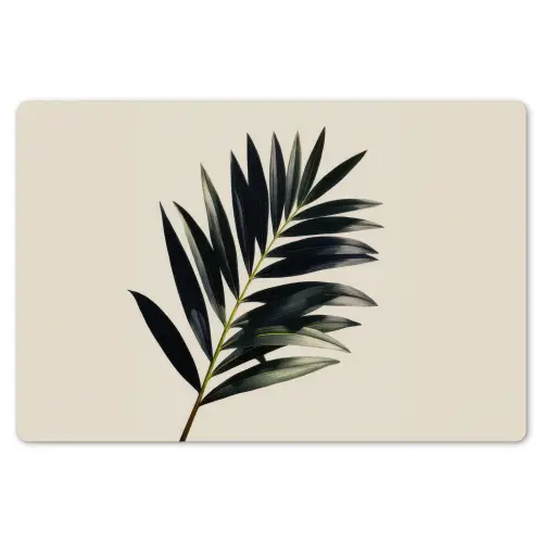 Palmblad - Subtiel - Groen - beige Placemat vinyl groot -zzsfeer1_Kitchenyeah-website