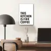 Quotes  - Koffie - Bonen - Modern aluminium wit klein -sfeer5