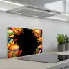 Fastfood - Graffiti - Hamburger - Eten - Modern keuken achterwand spatscherm klein -3d_schuin