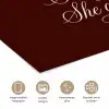 She plans she glows she achieves - Rood - Cursief poster papier klein -closeup_NL