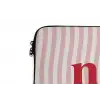 Tekst - Modern - Strepen laptophoes neopreen klein -detail