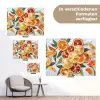 Schijfjes - Fruit - Oranje - Mozaïek tuinposter los doek klein -Xsfeer9_DE
