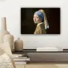 Meisje met de parel - Schilderij - Oude meesters - Vermeer canvas 2cm klein -sfeer6