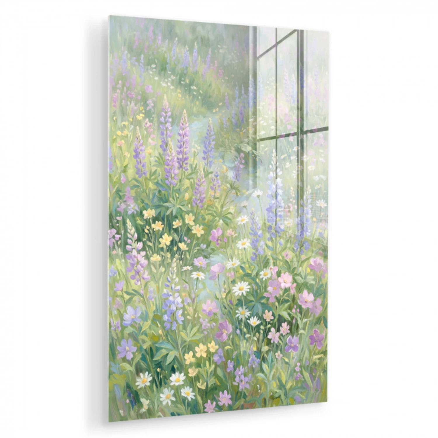 Bloemenveld - Heuvels - Kleurrijk plexiglas 5mm klein -zzzproduct_nieuw