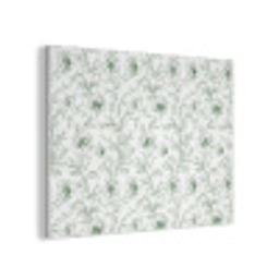 Bloemen - Getekend - Groen PET vilt klein 837 -3d