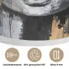 Boedhha - Penseelstreken - Goud - Abstract Akoestische PET Vilt - Rond klein -closeup_NL