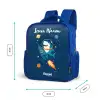 Dier - Ruimte - Planeet - Raket Kinderrugzak - Blauw middel -productfoto_formaten