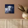 Koe - Delfts - Blauw - Artistiek aluminium wit klein -sfeer4