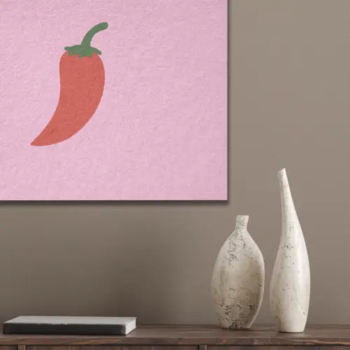 Peper - Rood - Illustratie PET vilt klein -sfeer6_closeup