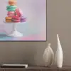 Macarons - Schaal - Pastel - Kleurrijk PET vilt klein -sfeer6_closeup