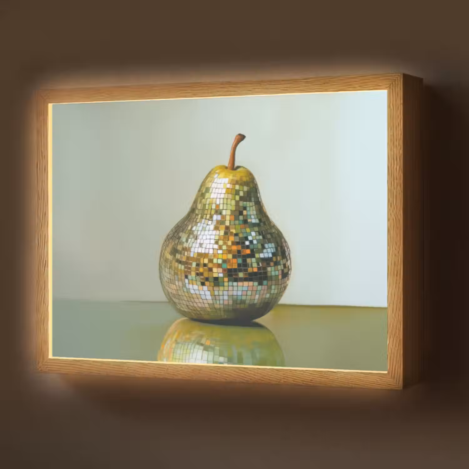 Lightbox - Wandleuchte - Obst - Disco - Kunst - Glitzer