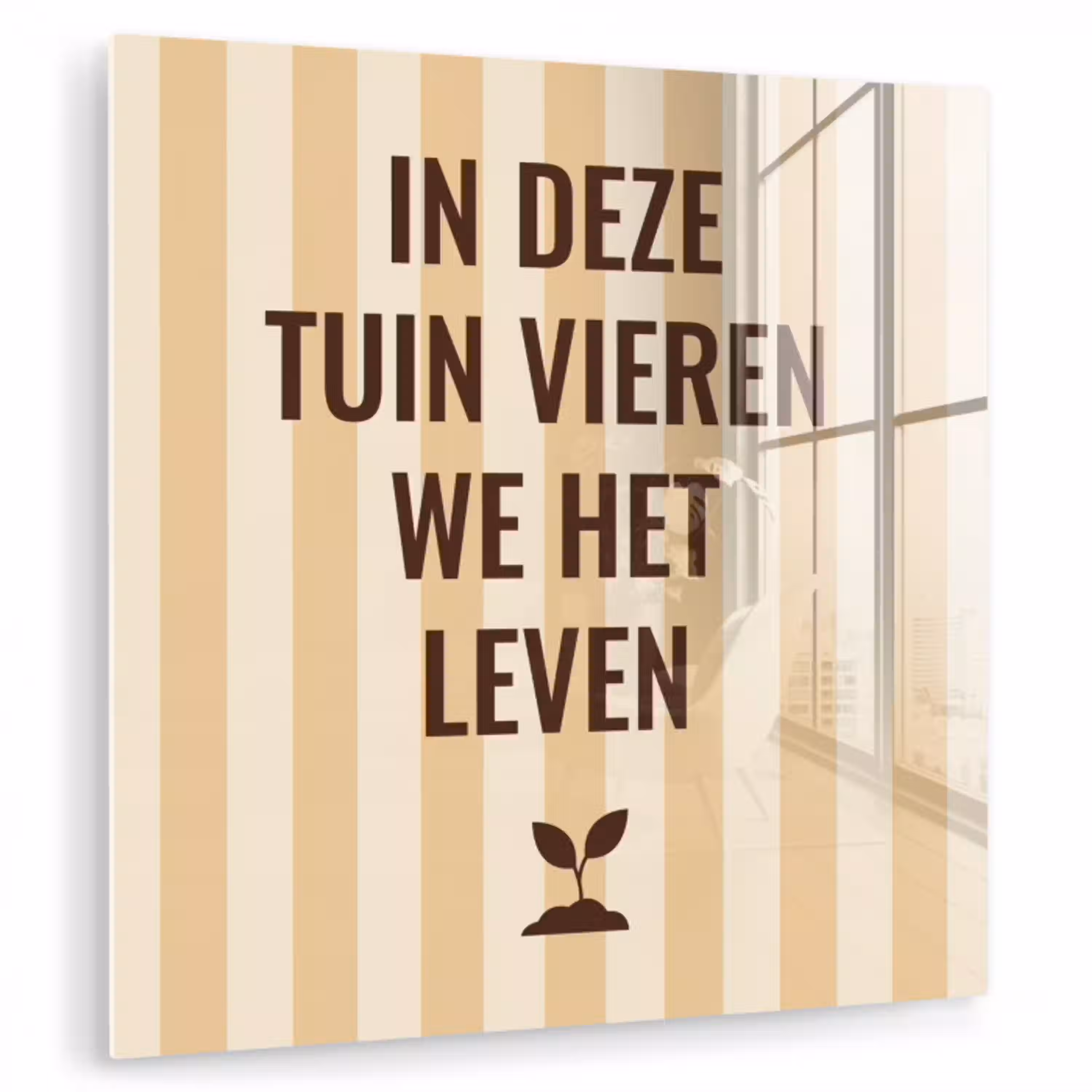 Tuin - Quote - Strepen - Zomer plexiglas 5mm klein -zzzproduct_nieuw