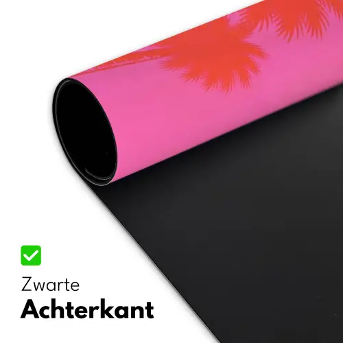Palmbomen - Modern - Roze Muismat XXL klein -sfeer2