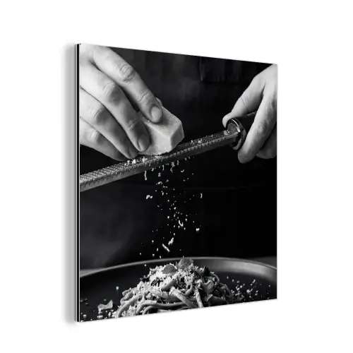 Kaas - Pasta - Rasp aluminium wit klein -3d
