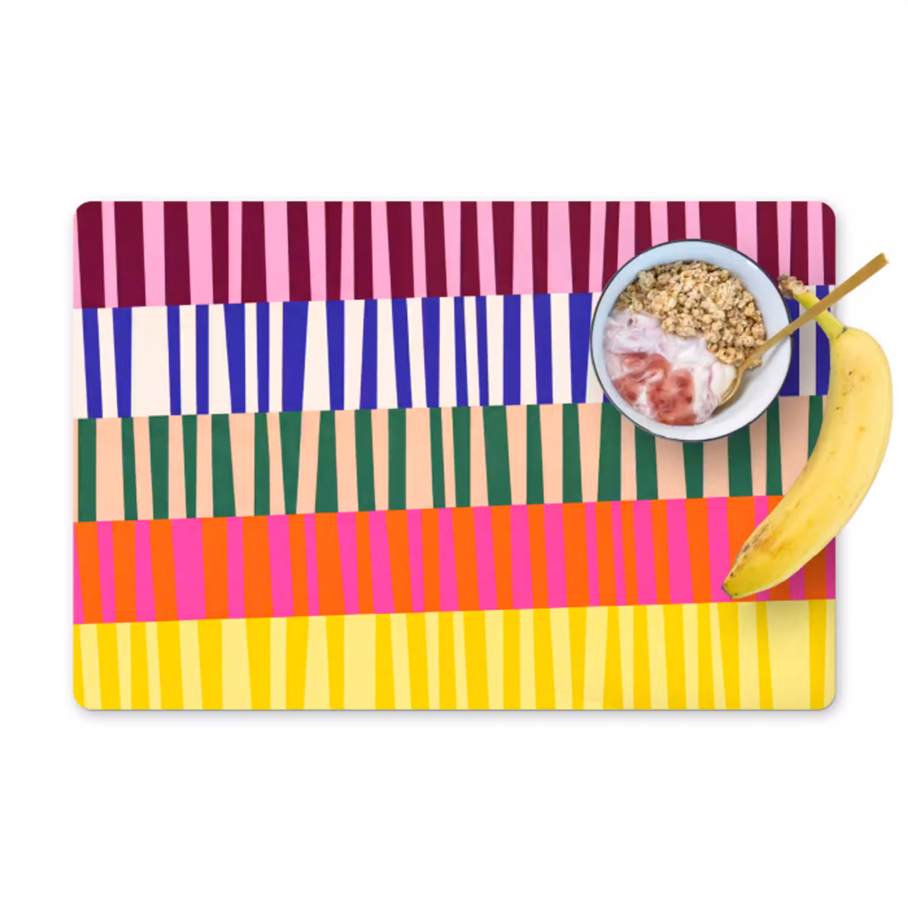 Patroon - Strepen - Abstract - Modern - Kleurrijk Placemat vinyl groot -zzzproduct_Kitchenyeah-website