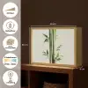 Bamboestengels - Sierlijk - Groen Light Box met batterij (Wandlamp) middel -USP_websiteoverzichtNL