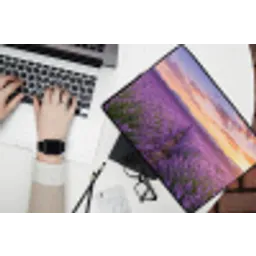 Lavendel - Veld - Natuur - Paars laptophoes neopreen klein -bureau