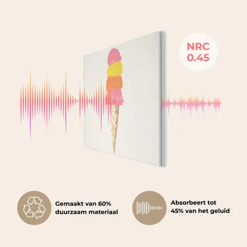 Schepijs - Hoorntje - Illustratie - Minimalistisch PET vilt klein -USP_NL