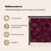 Bloemen - Patroon - Bordeauxrood Balkonbeschermer Duitsland klein 596 -specs_NL