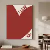 Loveyou - Rood - Hart Textielframe zwart klein -sfeer2