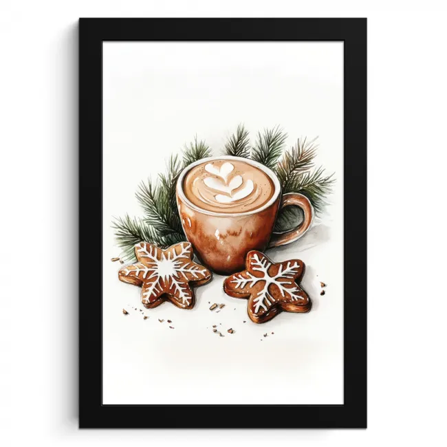 Koffie - Koek - Winter - Art KitchenYeah - Keuken - Fotolijst klein -3d