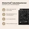 Zwartwit Inductie beschermer vinyl 3mm middel -sfeer2