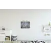 Beton - Grijs - Scheur textielposter latten blank klein -kinderkamer