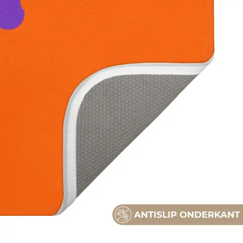 See the good - Paars - Oranje - Smiley Badmat klein -USP_AntislipNL