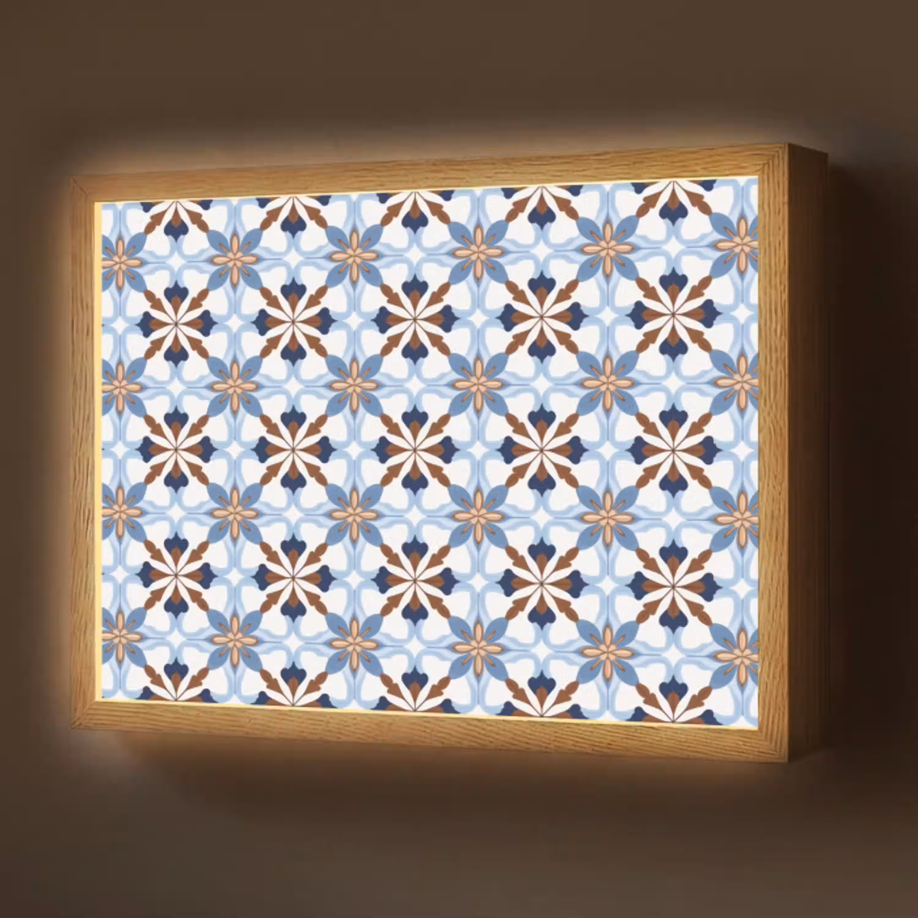 Ornament - Tegel - Kleurrijk Light Box met batterij (Wandlamp) middel 907 -z3d_website
