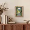 Doorkijk - Landschap - Natuur - Tuinboog - Bloemen Light Box met kabel (Wandlamp) klein -sfeer2
