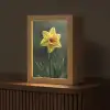 Bloem - Narcis - Gras - Geel Light Box met kabel (Tafellamp) klein -z3d_website