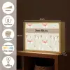 Patroon - Vlinders - Sierlijk - Bloemen Light Box met batterij (Wandlamp kind) middel -USP_websiteoverzichtNL