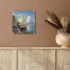 Zeilschip - Huizen - Kade - Zee plexiglas 5mm klein -sfeer5