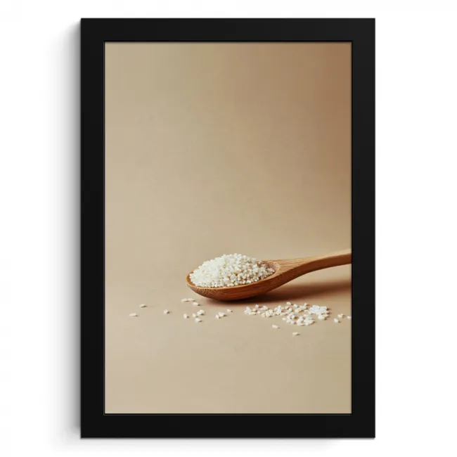 Lepel - Rijst - Hout - Beige KitchenYeah - Keuken - Fotolijst klein -3d