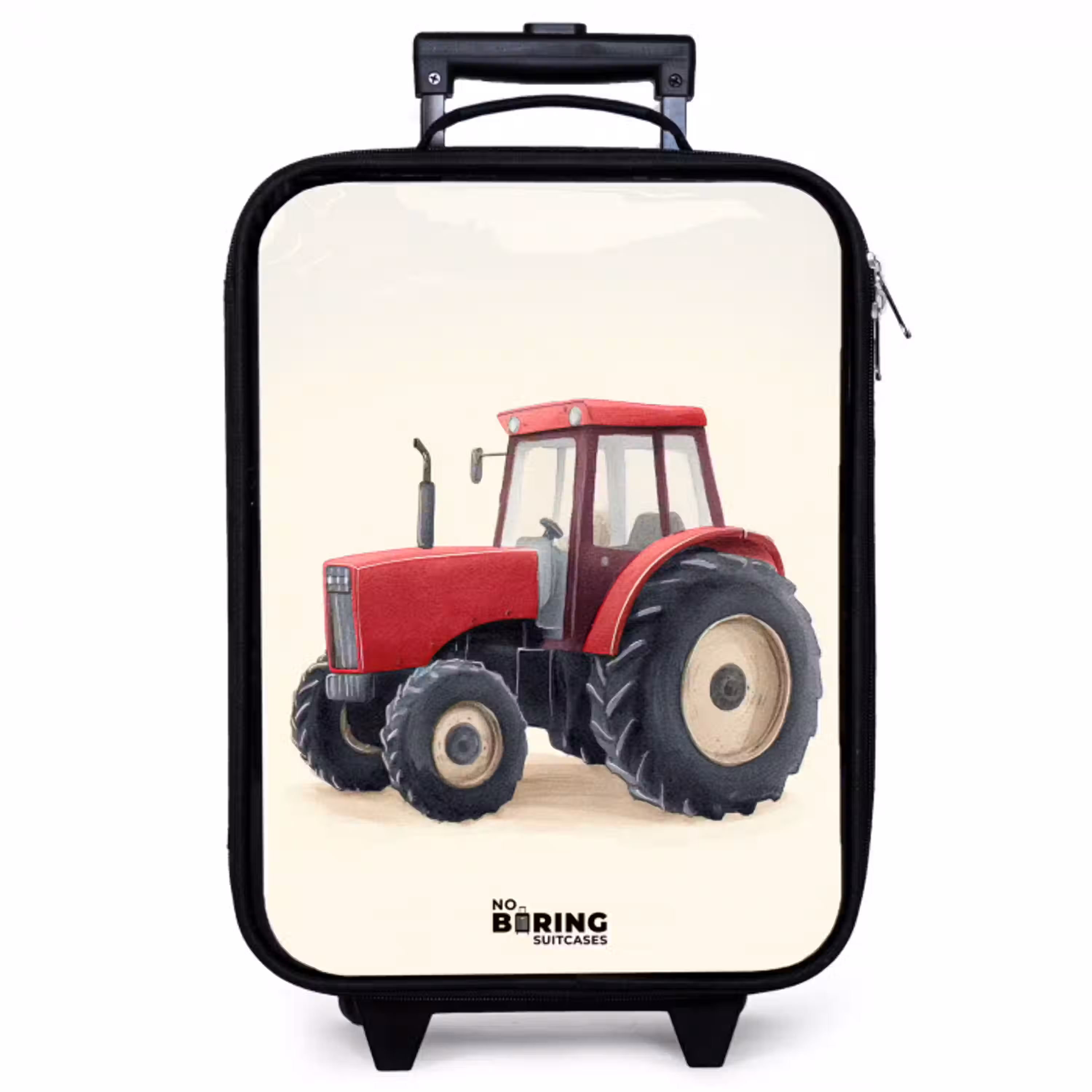 Tractor - Getekend - Rood Kinderkoffer - Zwart klein -zzz_website3d