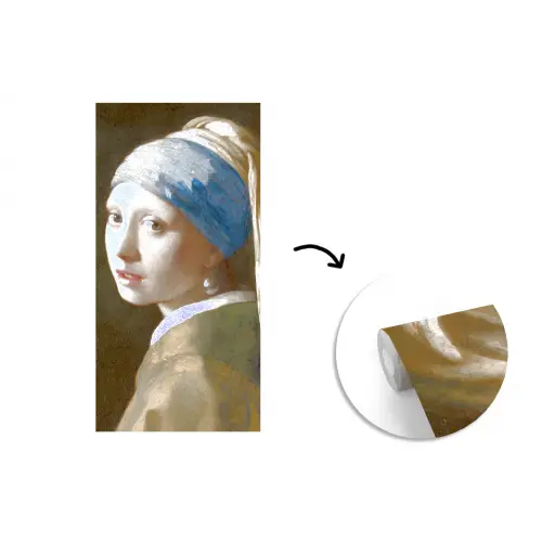 Meisje met de Parel - Schilderij van Johannes Vermeer fotobehang vinyl groot -3d