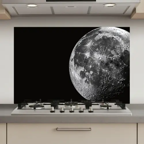 Close-up - Maan - Wit - Textuur keuken achterwand spatscherm klein -3d_website