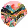 Rivier - Diepte - Bloemen Wandcirkel behangsticker klein -3d