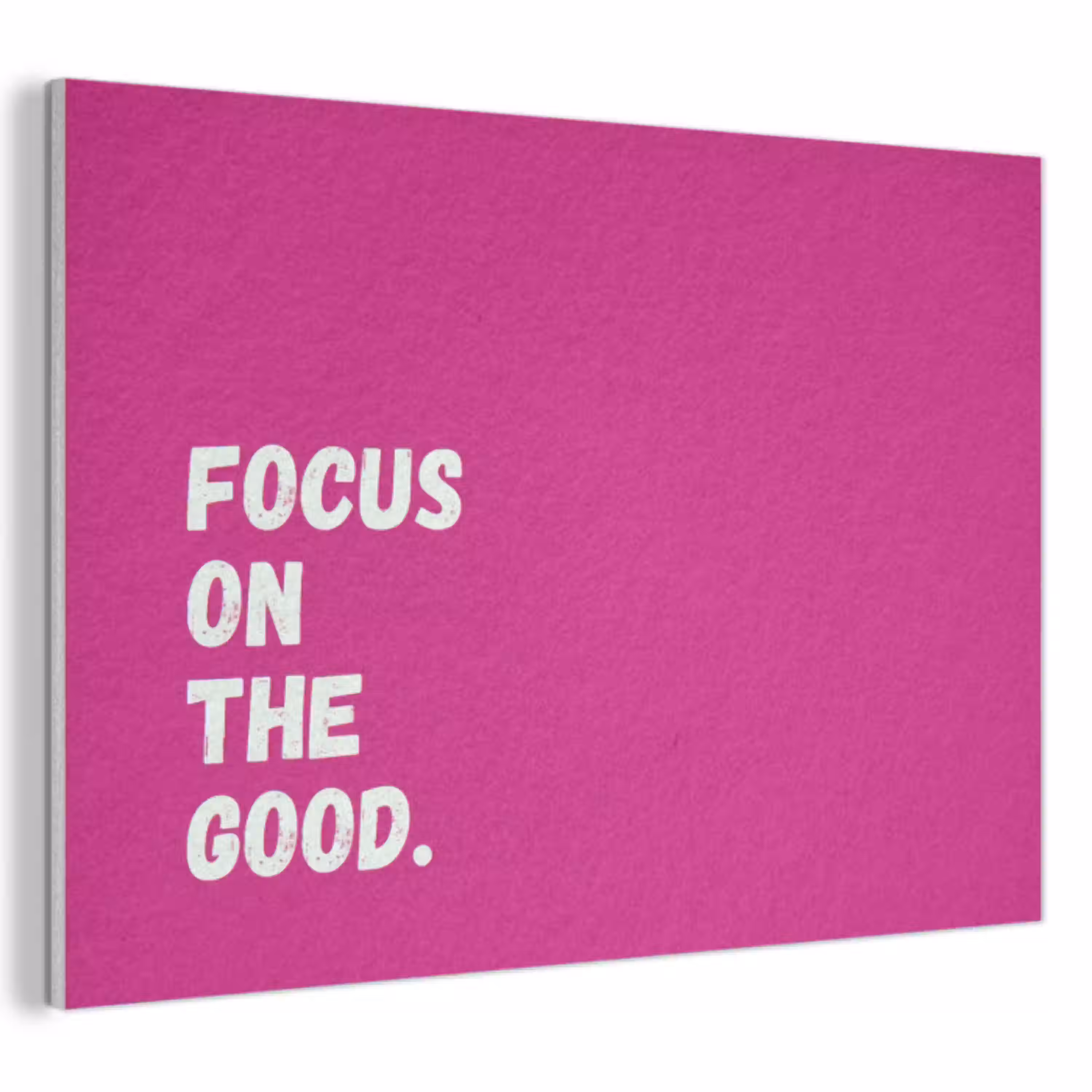 Focus on the good - Roze - Simple PET vilt klein -3d