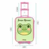 Kawai - Kikker - Groen Kinderkoffer - Roze klein -productfoto_formaten
