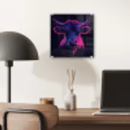 Stier - Neon - Zwart - Kleur plexiglas 5mm klein -sfeer6