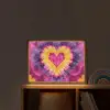 Tie dye - Hartvorm - Vlammen - Oranje Light Box met batterij (Wandlamp kind) middel -sfeer1_kind