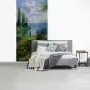 Bloemen - Meer - Bergen - Groen fotobehang vinyl groot -slaapkamer