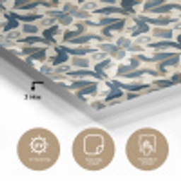 Tegel - Patroon - Blauw - Beige plexiglas 5mm klein 11 -sfeer2