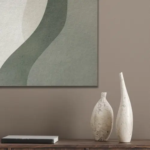 Japandi - Groen - Abstract - Modern PET vilt klein -sfeer6_closeup