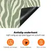 Zebra - Motief - Groen Inductie beschermer vinyl 3mm klein 276 -zzzzzzz-td-onderkant