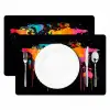 Wereldkaart - Verf - Kleurrijk - Graffiti - Wereld Placemat vinyl groot -zzsfeer2_Kitchenyeah-website