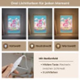 Unicorn - Meisjes - Bloemen - Regenboog - Eenhoorn Light Box met kabel klein -USP_lichtkleurDE